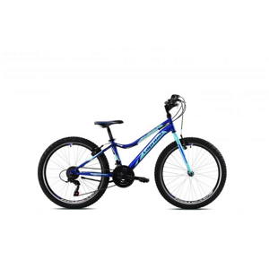 Dětské jízdní kolo Capriolo DIAVOLO DX 400 24"/18HT modro-tyrkysové
